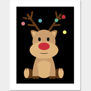 Reindeer Christmas Posters and Art